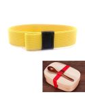 Lunch Box Straps High Elastic Double-Layer Fixed Paste Belt (Yellow)