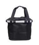 Bicycle Front Bag Basket Aluminum Alloy Foldable Basket, Size:L(Black)