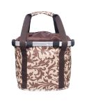 Bicycle Front Bag Basket Aluminum Alloy Foldable Basket, Size:L(Brown)