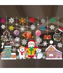 Christmas Decoration Window Stickers Wall Stickers Shopping Mall Supermarket Window Decoration(Color A52)