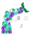 5011 Birthday Party Decoration 12 Inch Mermaid Tail Latex Balloon Set(Green)