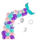 5011 Birthday Party Decoration 12 Inch Mermaid Tail Latex Balloon Set(Tiffany Blue)