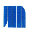 5 Sets Car Trunk Reflective Decorative Strip Anti-Scratch Car Tail Warning Decorative Stickers(Blue)