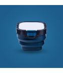 Folding Bucket Paint Box Multi-Function Palette Watercolor Humidor Portable Painting Tool(Blue)