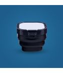 Folding Bucket Paint Box Multi-Function Palette Watercolor Humidor Portable Painting Tool(Black)