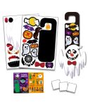1 Sets Children Cartoon Halloween Decoration Door Hanging Stickers Holiday DIY Game Emoticons(Ghost)