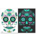 Halloween Two-Color Luminous Funny Tattoo Stickers Face Sticker(FCY-001)
