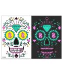 Halloween Two-Color Luminous Funny Tattoo Stickers Face Sticker(FCY-002)