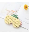 Fruit Plush Eye Mask Cute Soft Girl Sleep Blackout Eye Mask(Pineapple)