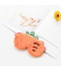 Fruit Plush Eye Mask Cute Soft Girl Sleep Blackout Eye Mask(Carrot)