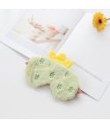 Fruit Plush Eye Mask Cute Soft Girl Sleep Blackout Eye Mask(Cactus)