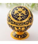 Metal Globe Ashtray With Lid Holiday Gift Tea Table Decoration(Treasure Rose)