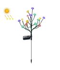 16 LED Solar Tree Branch Lotus Lamp Outdoor  Garden Lawn Light