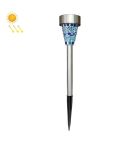 3 PCS H4011 Solar Outdoor Waterproof Mosaic Lawn Light(Blue)