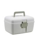 Household Sealed And Divided Double-Layer Portable Medicine Box(Green)