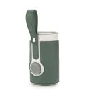 027 Leather Insulated Baby Bottle Cover Heating Bottle Bag, Size: Free Size(Green)