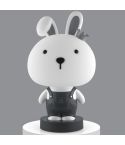 3W Cartoon Crown Pet USB Touch Control Night Light(Rabbit Gray)