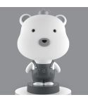 3W Cartoon Crown Pet USB Touch Control Night Light(Bear Gray)
