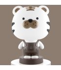 3W Cartoon Crown Pet USB Touch Control Night Light(Tiger Coffee)