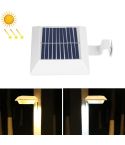 12 LED Solar Outdoor Railing Stair Square Wall Light(White Shell-Warm Light)