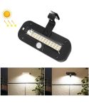 12 LED Solar Outdoor Waterproof Body Sensor Wall Light(Black Shell-White Light)