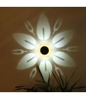 Solar Outdoor Flower Pattern Wall Light Garden Landscape(White Light)