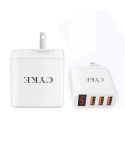 CYKE Smart Digital Display 3-Ports USB Travel Charger(US Plug-White)