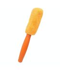 Fiber Long Shank Tire Brush(Orange)