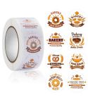 Bakery Cake Shop Cartoon Cute Sticker Decorative Sealing Sticker, Size: 2.5cm / 1 Inch(HA015)