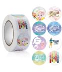 Pearl Milk Tea Cup Thank You Sticker Coffee Shop Sealing Sticker, Size: 2.5cm / 1 Inch(HA007)