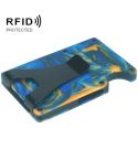 RFID Anti-Degaussing Resin Ultra-Thin Card Holder(Blue)