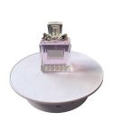 25cm USB Power Rotating Display Stand Video Shooting Props Turntable(White+White Velvet)