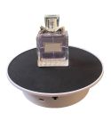 25cm USB Power Rotating Display Stand Video Shooting Props Turntable(White+Black Velvet)