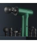 BG-128 6-speed Mini Convenient Massage Gun With 6 Massage Heads,CN Plug(Green)