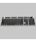 Pudding Double-layer Two-color 108-key Mechanical Translucent Keycap(Black)
