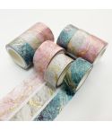 3 Rolls / Set 8958 5m Paper Bronzing Wallet Tape Set(Marble)