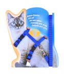 I-shaped Nylon Cat Leash Pet Chest Strap(Blue)