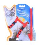 I-shaped Nylon Cat Leash Pet Chest Strap(Red)