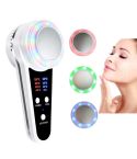 USB Charging Red and Blue Light Hot and Cold Hammer Beauty Instrument(Black)