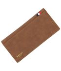MenBense Matt Male Wallet Long Fashion Large Capacity Male Wallet(Light Brown)