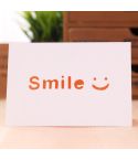 10 PCS A-035 Large Hollow Letters Holiday Greeting Card(Smile)