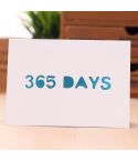 10 PCS A-035 Large Hollow Letters Holiday Greeting Card(365 Days)