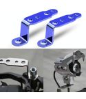 2 PCS Multifunction Motorcycle Modification Accessories Rearview Mirror Lamp Bracket(Blue)