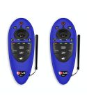 2 PCS Remote Control Dustproof Silicone Protective Cover For LG AN-MR500 Remote Control(Blue)