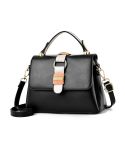 08818 Multifunctional Lady Small Square Handbag(Black)