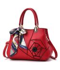 378 Three-dimensional Carved Ladies Handbag(Red Wine)