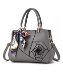 378 Three-dimensional Carved Ladies Handbag(Dark Gray)