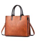TFZ 1005 Vintage Commute Square Handbags(Khaki)