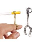 Skull Hand Game Cigarette Clip Electroplating Ring(Silver Plating)