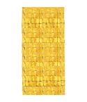 2 PCS 1x2M Square Rain Silk Door Curtain Birthday Party Background Wall Decoration(Golden)